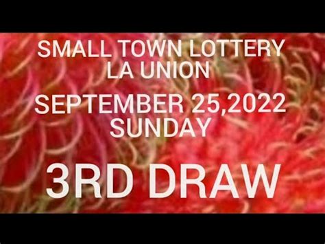 stl la union result today 3rd draw|PCSO Official .